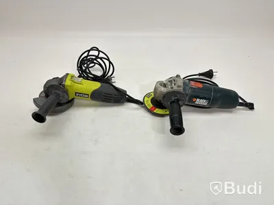 2 st. Vinkelslipar Black and Decker och Ryobi