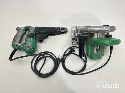 Cirkelsåg och skruvautomat Hitachi, C6SS och W4YD