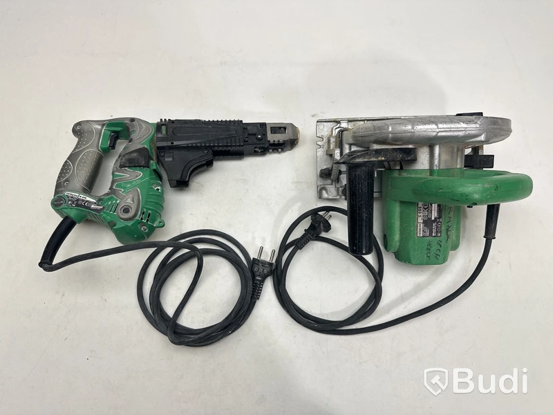 Cirkelsåg och skruvautomat Hitachi, C6SS och W4YD