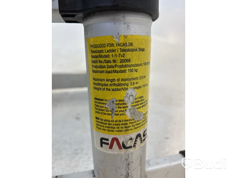 Teleskopstege, Facas, 1-1-7+2