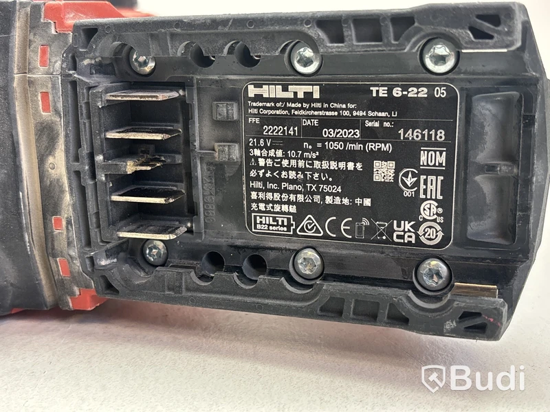 2 st. Borrhammare Hilti TE 6-22