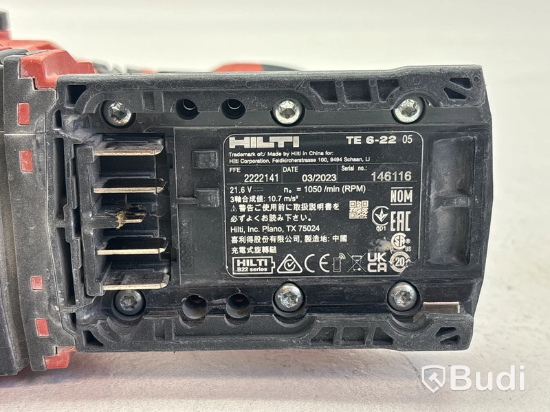 2 st. Borrhammare Hilti TE 6-22