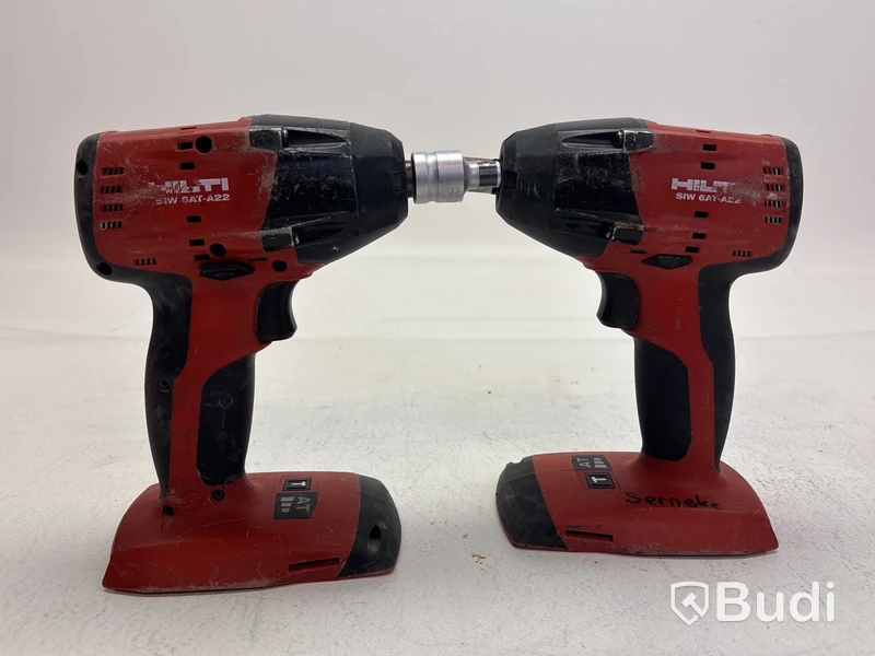Verktygspaket Hilti, Borrskruvdragare SF 6-A22 och 2 st. Mutterdragare SIW 6AT-A22