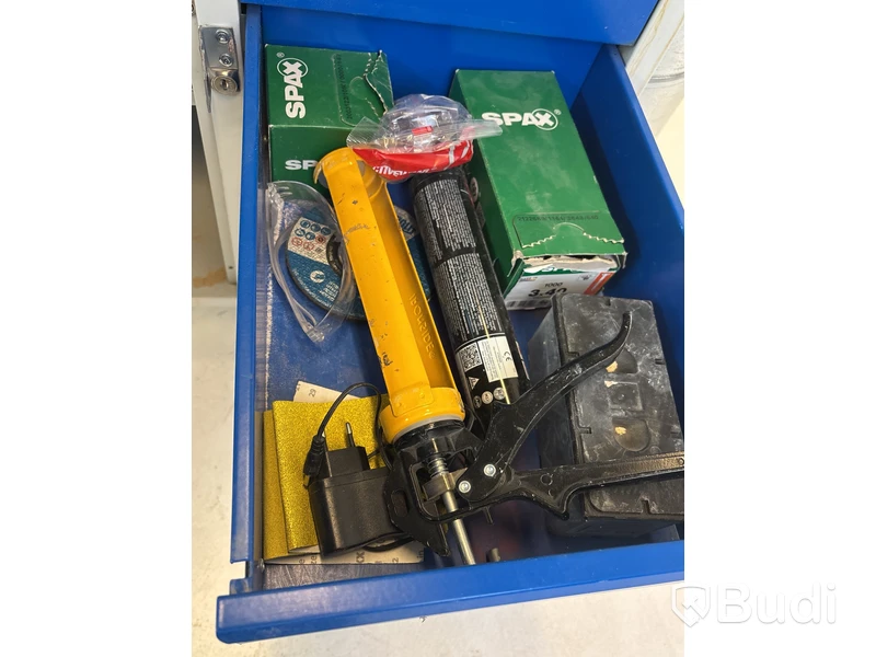 Verktygsbänk Bilka, 93 (H) x 99 (L) x 59 (B), med hjul