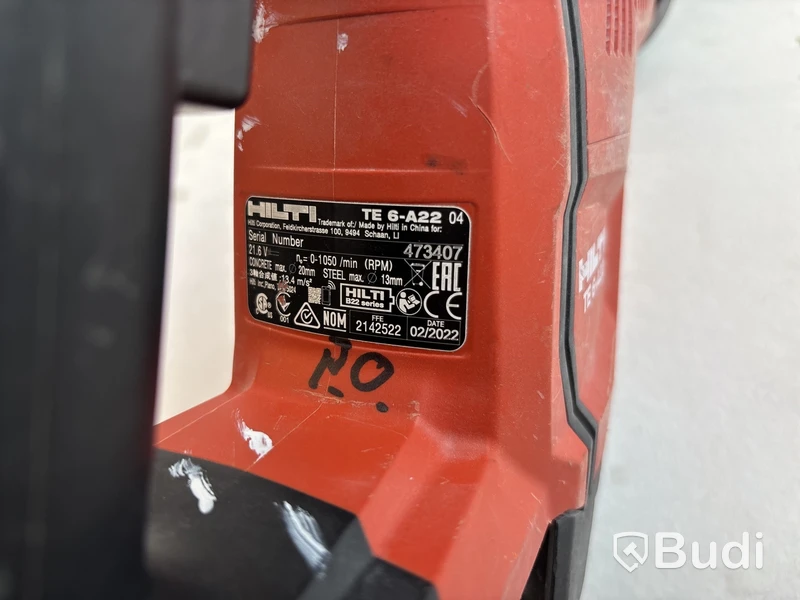 Borrhammare Hilti, TE 6-A22 DRS