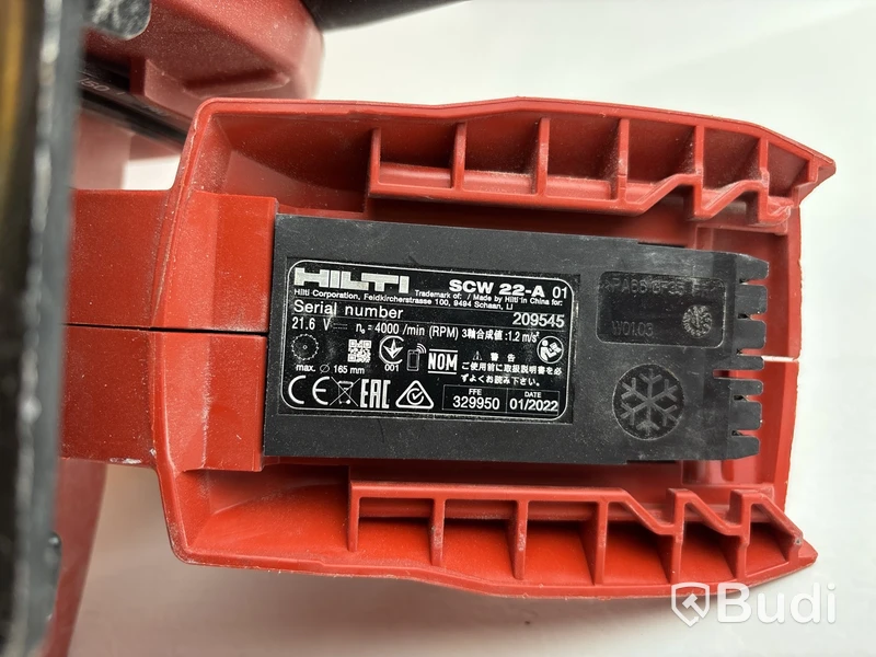 Cirkelsåg Hilti SCW 22-A och styrskena