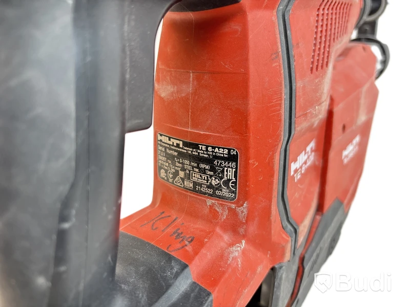 3 st. Batteridrivna borrhammare Hilti TE 6-A22 med dammsugarenhet TE DRS-6-A