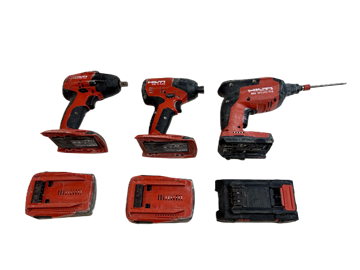 3 st. Skruv/mutterdragare Hilti, olika modeller 