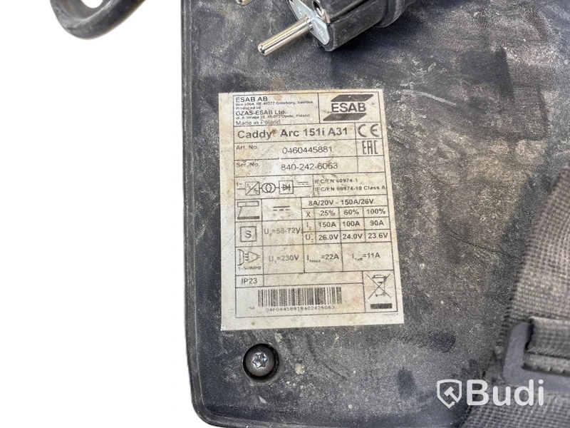 Svetslikriktare ESAB, Caddy Arc 151i A31