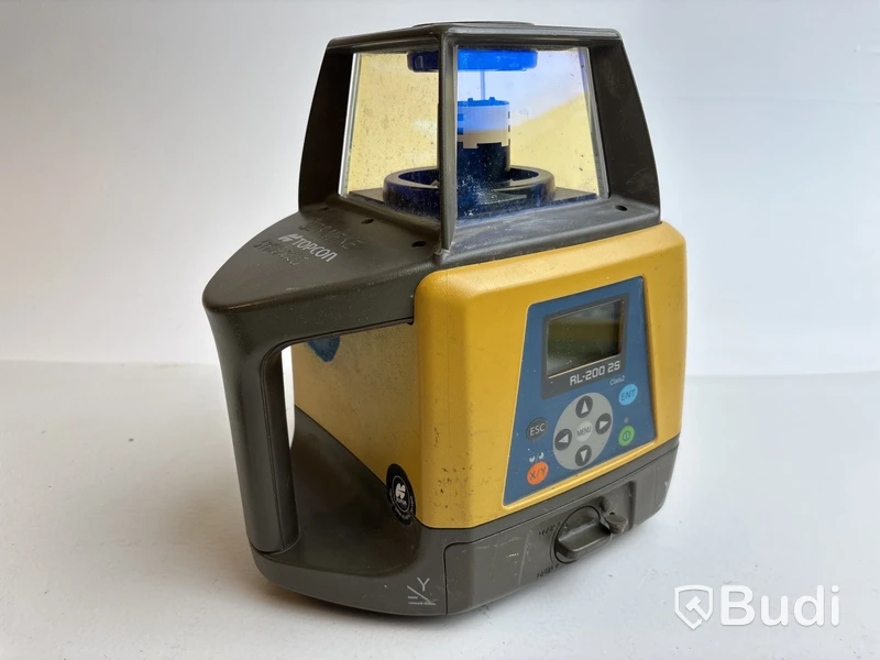Rotationslaser Topcon RL200 RS inkl. fjärrkontroll och lasermottagare
