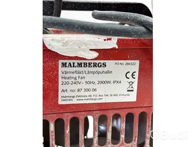 3 st. Värmefläkt Malmbergs