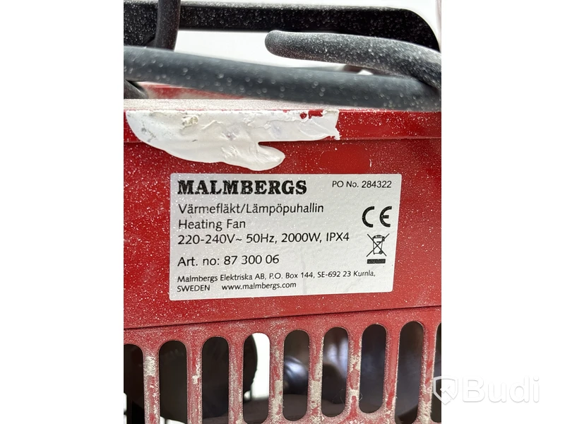 3 st. Värmefläkt Malmbergs