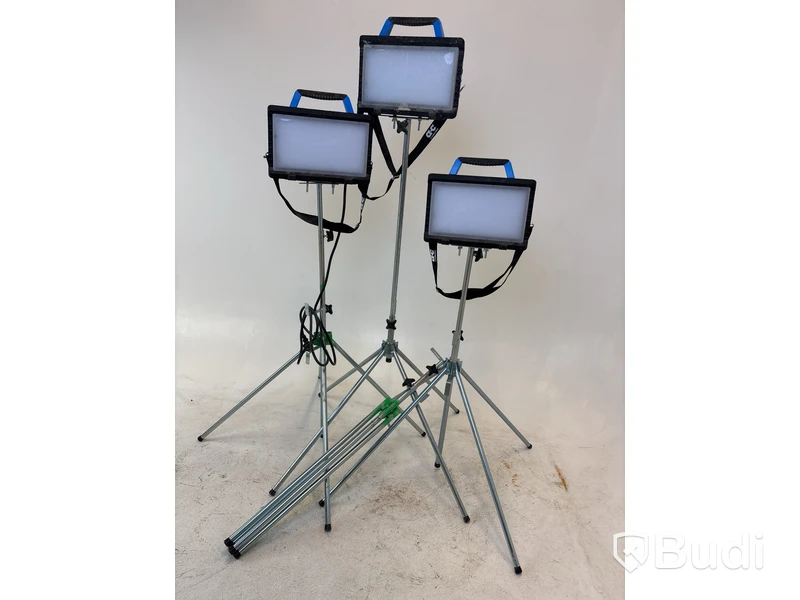 3 st. Arbetslampa LED med 4 st. stativ