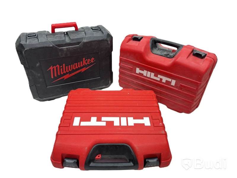 3 st. Verktygslådor Hilti och Milwaukee