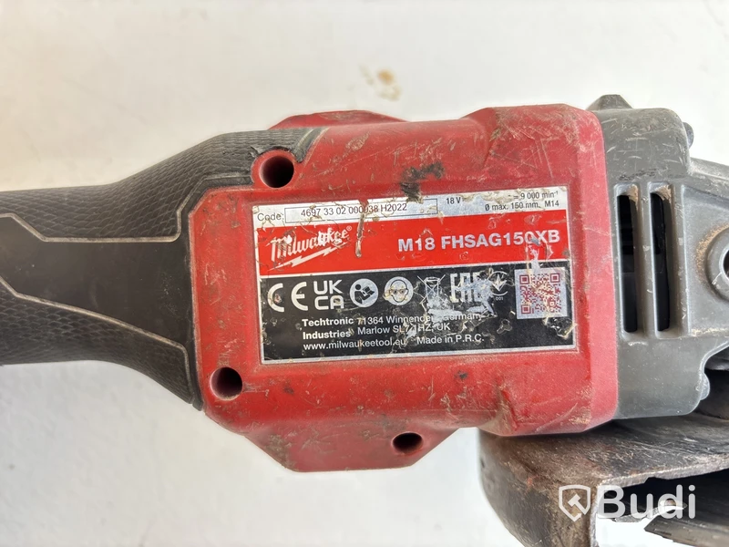 Vinkelslip och Borrhammare Milwaukee, M18 FHSAG150XB, M18 BLHX