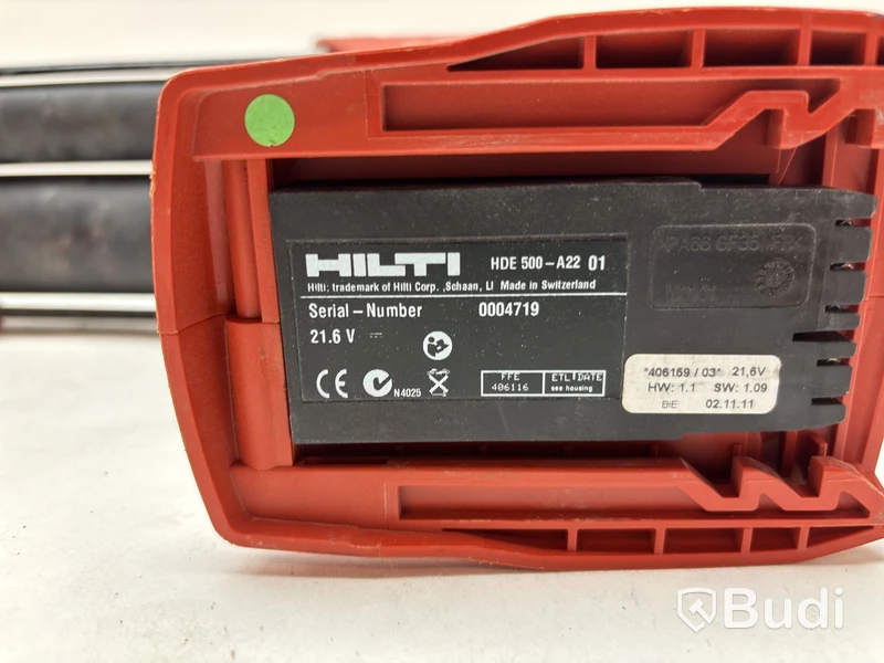 Fogpistol Hilti, HDE 500-A22, batteridriven