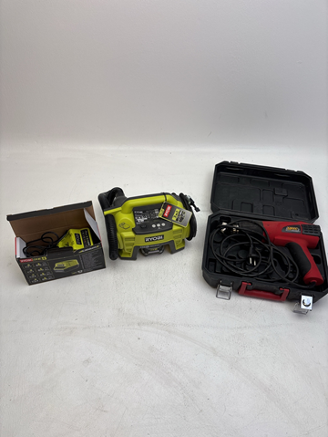 Tryckluftspump och Varmluftpistol Ryobi