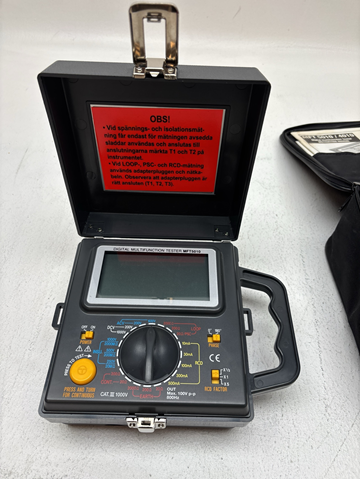 Multifunktionsmätare MFT5010, inkl. röd förlängningskabel för testsladd