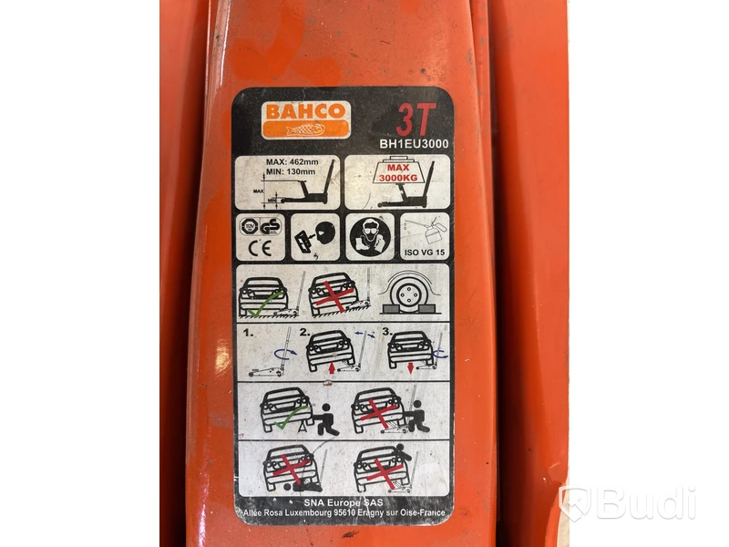 Domkraft Bahco 3T, BH1EU3000