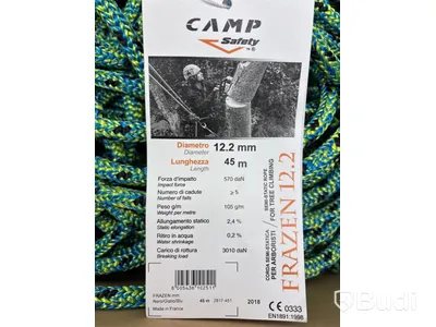 halvstatiskt rep Camp safety, Frazen 12.2 mm
