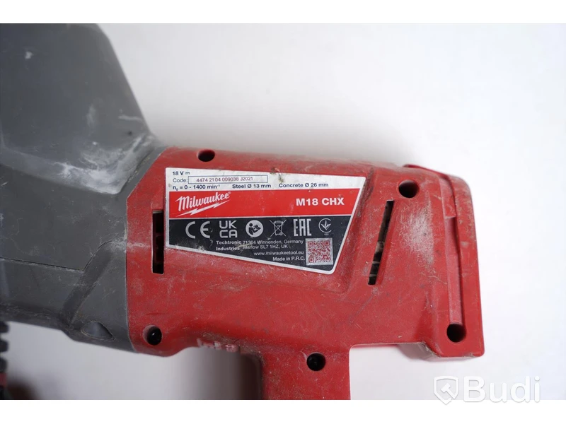 Borrhammare Milwaukee M18 CHX inkl. tillbehör.