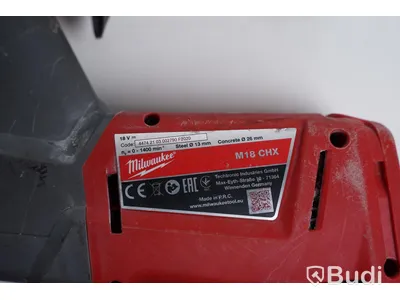Borrhammare Milwaukee M18 CHX inkl. tillbehör.