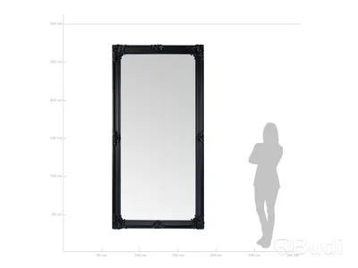 1 st Stor Helkroppsspegel NY 120x240cm Svart Queen Ord. Pris: 4477 kr