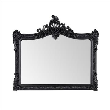 1 st Svart Spegel NY 114x100cm Fransk Antik Elizabeth Ord. Pris: 2396 kr