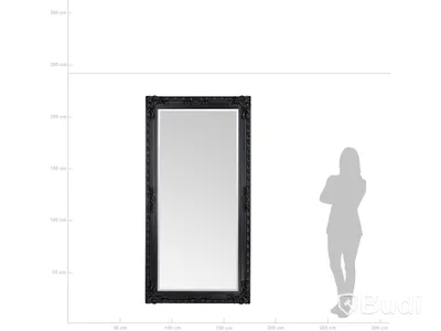 1 st NY Helkroppsspegel 100x200cm Svart Carl-Henrik Ord. pris ink. moms: 2797 kr