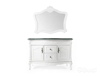 1 st NY Klassisk Badrumsspegel 116x92cm Fransk Vit Ottawa Ord. Pris: 1117 kr