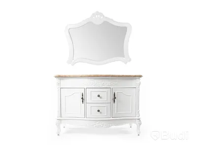 1 st NY Klassisk Badrumsspegel 116x92cm Fransk Vit Ottawa Ord. Pris: 1117 kr