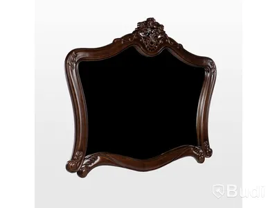 Klassisk badrumsspegel 116x92cm Fransk Mörkbrun Ottawa Ord. Pris: 1596 kr