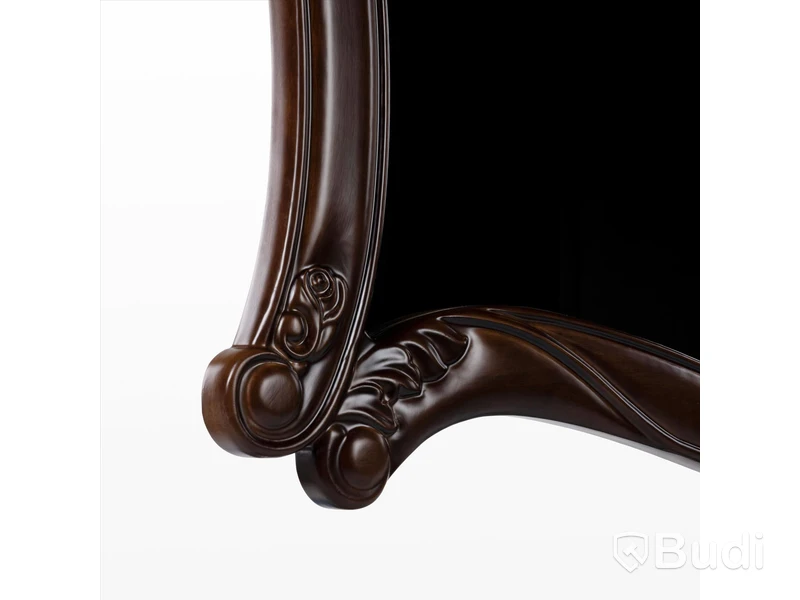Klassisk badrumsspegel 116x92cm Fransk Mörkbrun Ottawa Ord. Pris: 1596 kr