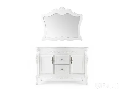 Klassisk badrumsspegel 116x92cm Fransk Vit Toronto Ord. Pris: 1117 kr