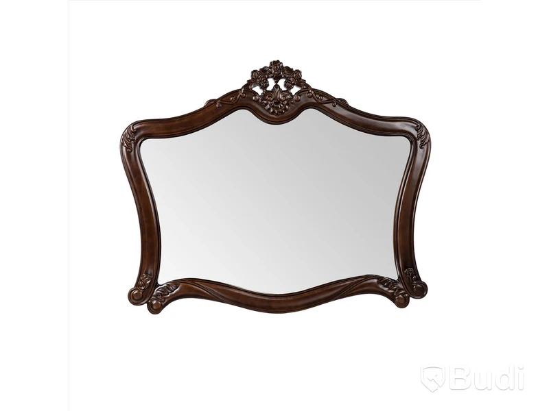Klassisk badrumsspegell 116x92cm Fransk Mörkbrun Ottawa Ord. Pris: 1596 kr