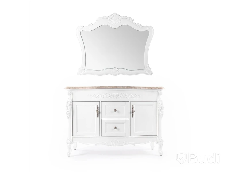 Klassisk Badrumsspegel Vesani 116x92cm Fransk Vit Toronto Ord. pris inkl. moms ca:1117 kr