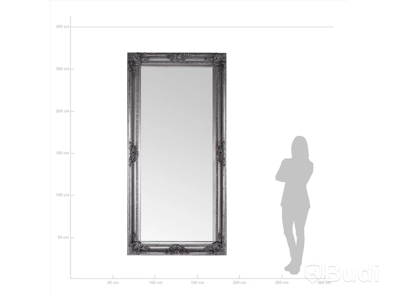 Stor Helkroppsspegel Vesani 120x240cm Silver King Ord. pris inkl. moms ca: 4477 kr