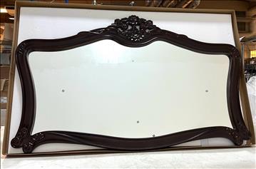 (NY) Klassisk badrumsspegel Vesani Stor 150x95 cm Fransk Mörkbrun Ottawa Ord. pris inkl. moms ca: 2000 kr