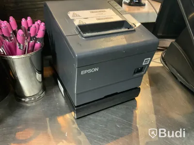 Kassasystem med touchskärm, dubbla skärmar, streckkodsläsare och Epson kvittoskrivare Senor