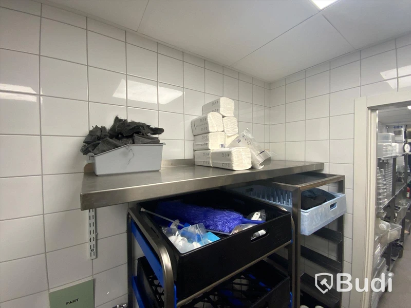 Rostfritt hyllplan 130cm bredd