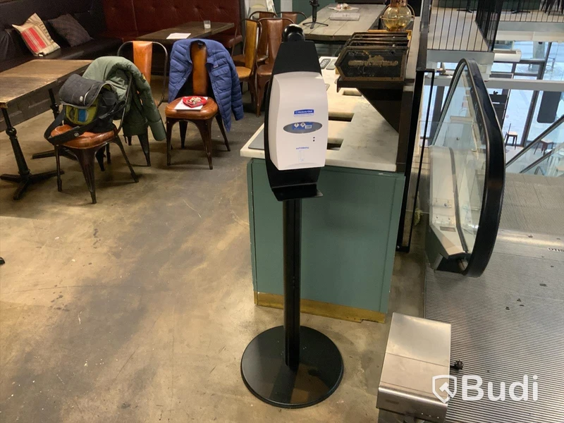 Handdesinfektion, fristående på fot, Självdoserande automatisk