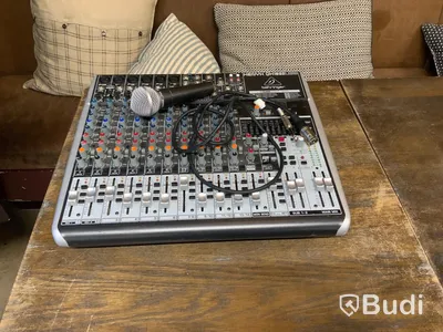 Mixerbord Xenyx QX1832USB ink mikrofon SHURE SM58