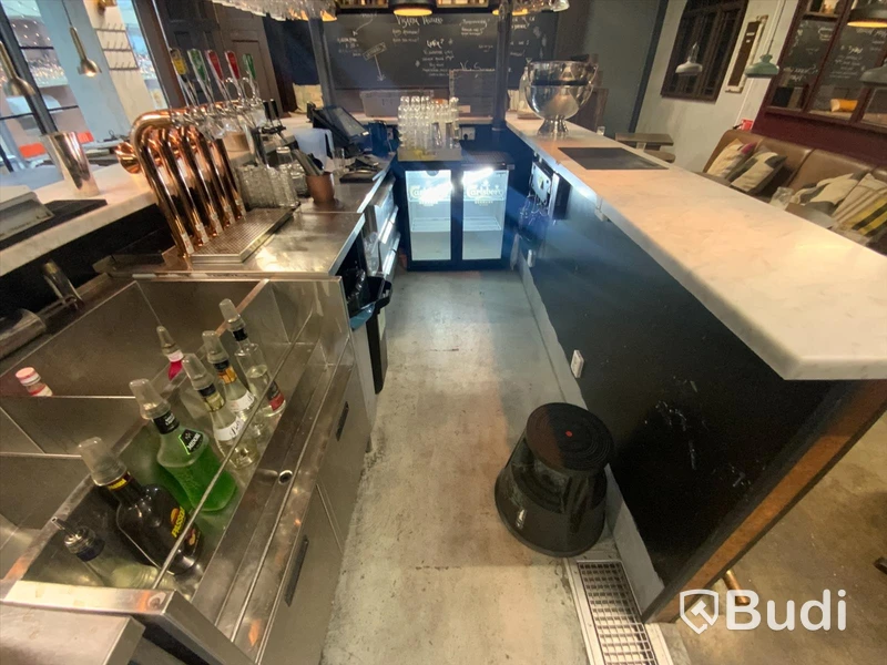 Bar Ö, med marmorskiva, 520x255 med fotstöd