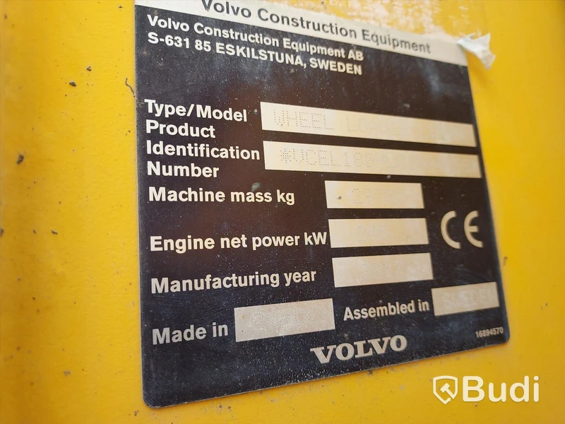 Hjullastare Volvo L180H - 2017