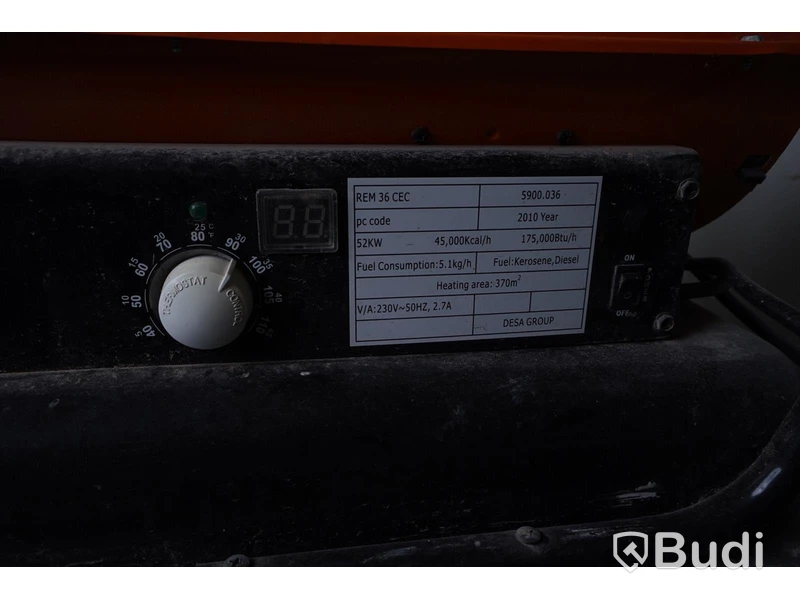 Dieselvärmare Remington REM 36 CEC - 52 KW -2010