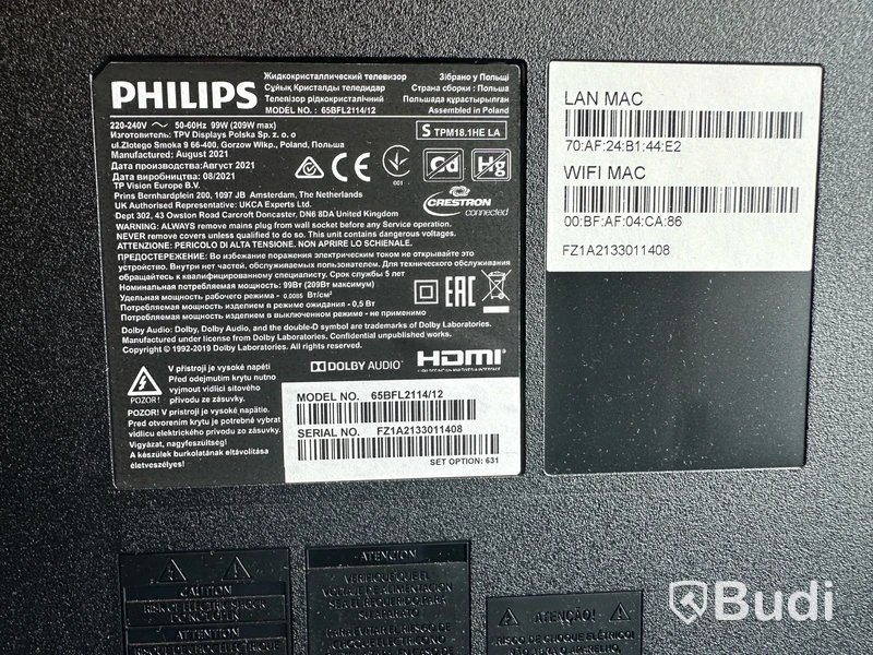 TV Philips 65BFL2114/12 65 tum 4K.