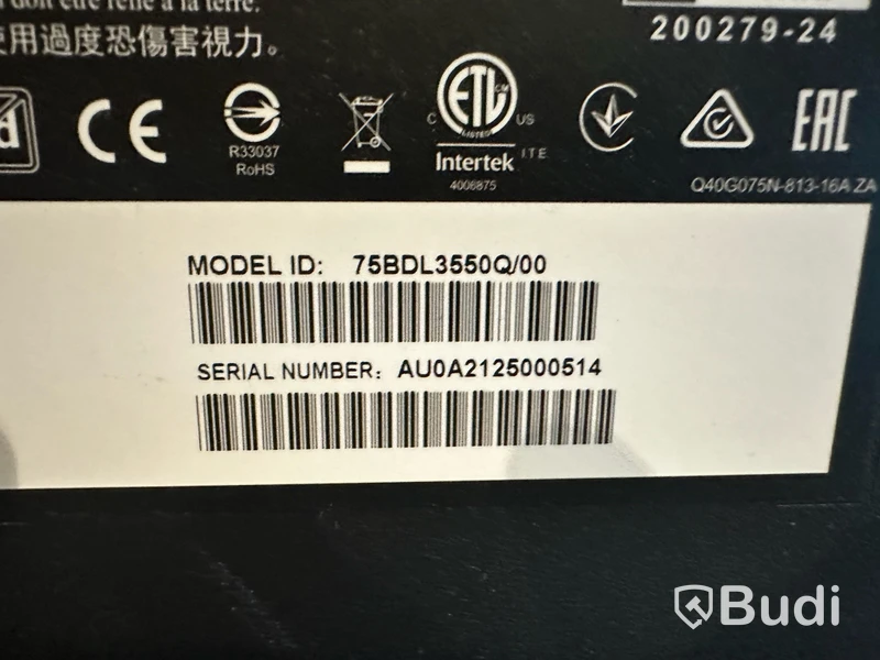 TV Philips 75BDL3550Q/00 75 tum 4K.