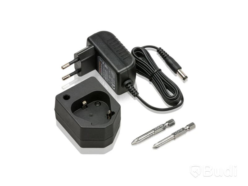 Borrskruvdragare 12V inkl. bitssats, samt 1 st. laddare och 1 st. 1500 mAh-batteri. Totalt ord. pris ink. moms ca: 890 kr.