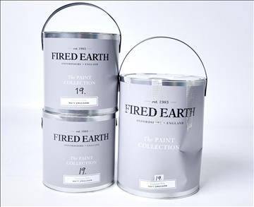 Färgburk - Fired Earth Platinum Pale 10 l 