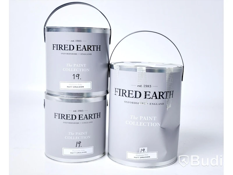 Färgburk - Fired Earth Platinum Pale 10 l